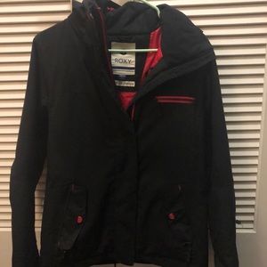 Roxy Ski Jacket Black and Hot Pink Size Small